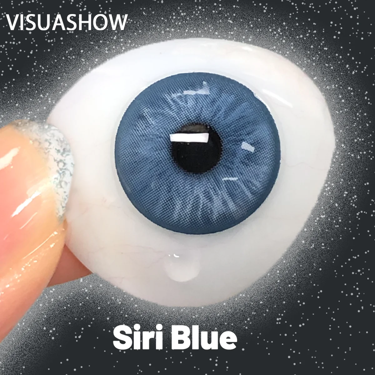 Фото VISUASHOW Цветные контактные линзы для глаз Натуральные линзы для глаз Контакти серого цвета Зеленые линзы Синие линзы Модные линзы 1 пара №4