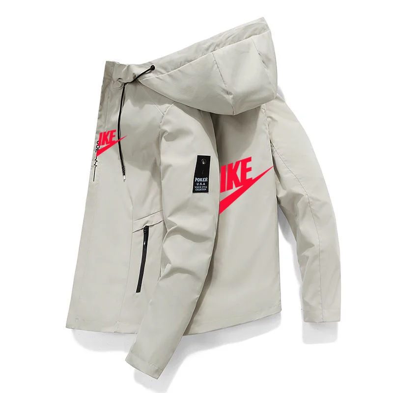 Фото 2023 Бару мусим полу дан мусим ГУР merek Бару jaket risleting tahan angin pria jaket bisbol bertudung kualitas tinggi kasual №4