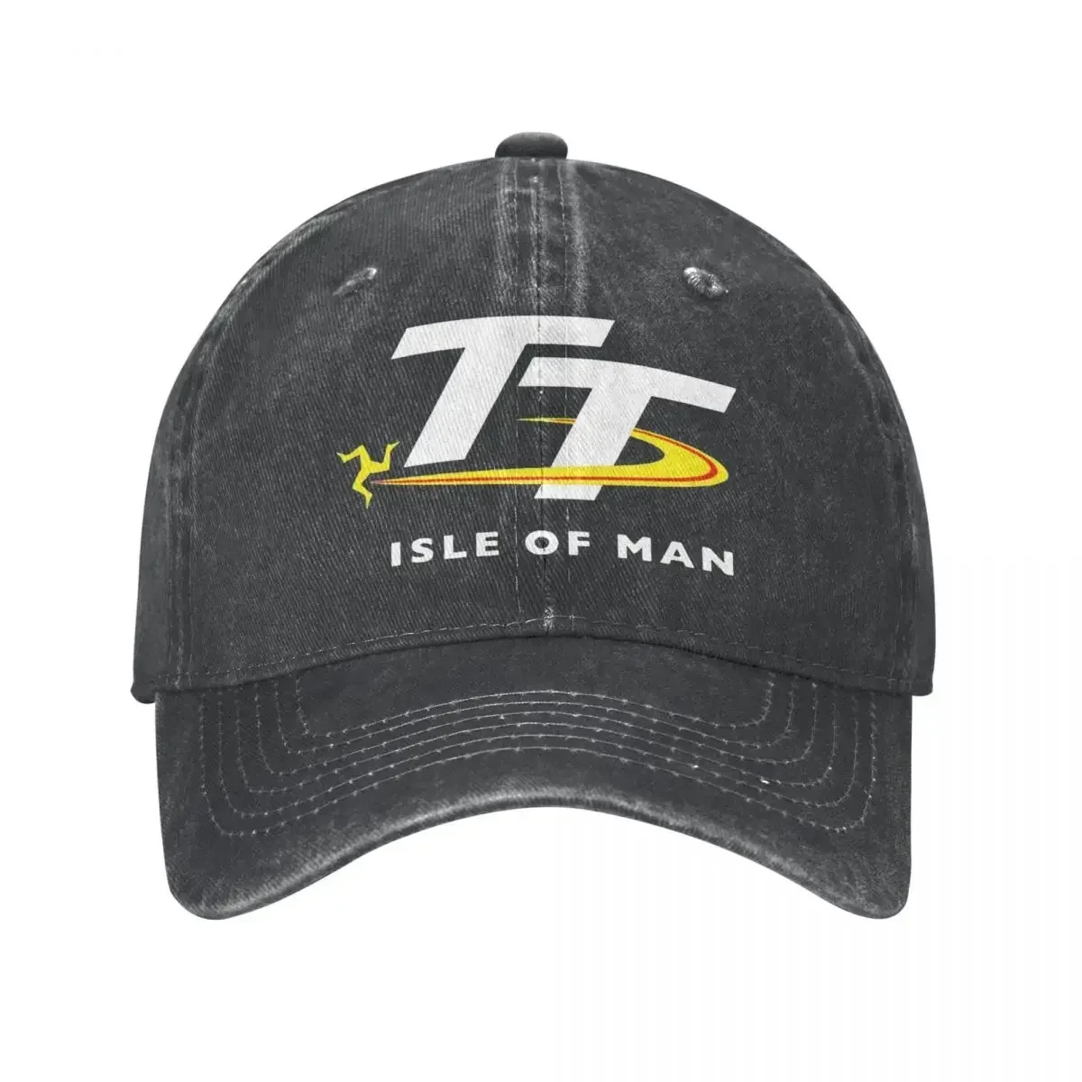 Винтажные бейсболки Isle Of Man TT Races Manx для мужчин и женщин, потертые джинсовые головные уборы для тренировок на открытом воздухе, неструктурированные мягкие шапки, кепка
