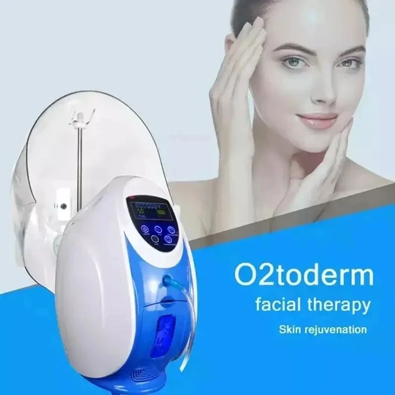 Фото O2toderm кислородно-терапевтический аппарат для лица с куполом, портативное антивозрастное омоложение кожи, косметическое оборудование №2