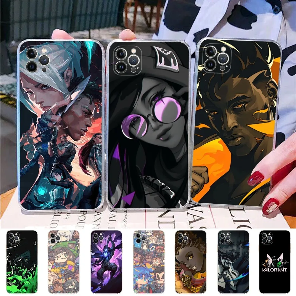 Популярный чехол для телефона Valorant Game для iPhone 14 13 12 Mini 11 Pro XS Max X XR SE 6 7 8 Plus, мягкий силиконовый чехол