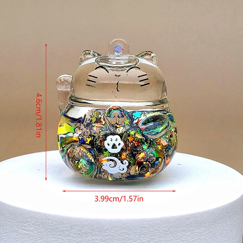 Миниатюрные фигурки из смолы в виде мультяшного кота, 3D светящиеся маленькие украшения, микроландшафт, «сделай сам», для кукольного домика, сада, поделок, 1 шт. (art.: 3920ca1ef1967) - 3920ca1ef1967