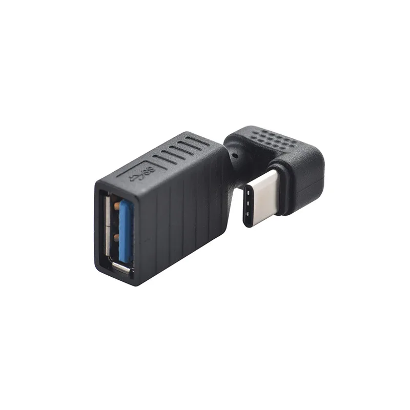 Новый адаптер Type-C Φ type-c, угол 180 градусов вверх и вниз, USB 3,0, адаптер преобразователя для лица, подходит для смартфонов