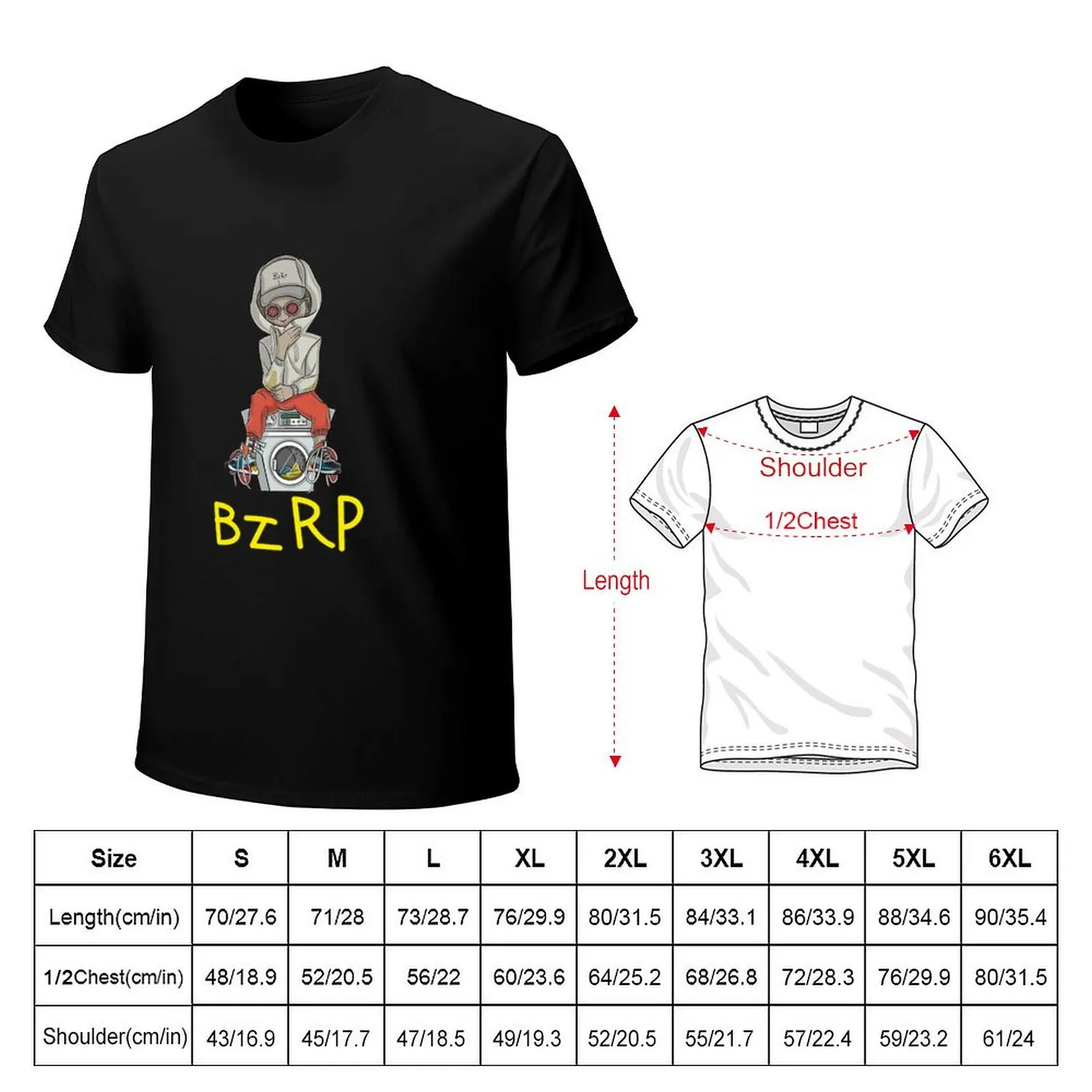 Фото Bizarrap bzrp Идея подарка для любителей производителя Футболка однотонные черные мужские рубашки футболка с рисунком №2