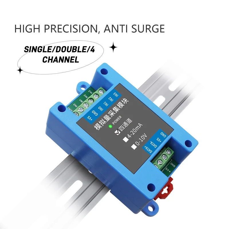 Компактный модуль сбора аналоговых сигналов — поддерживает Modbus TCP/IP, идеально подходит для компактной промышленной автоматизации окружающей среды
