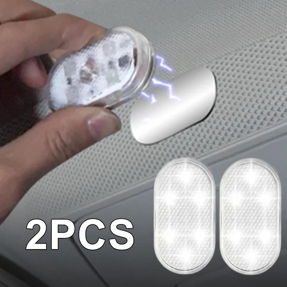 2PCS Магнитная сенсорная лампа крыша автомобиля Магнитная всасывающая крыша Led Внутреннее освещение кемпинга USB Зарядка сенсорная активация лампы Led