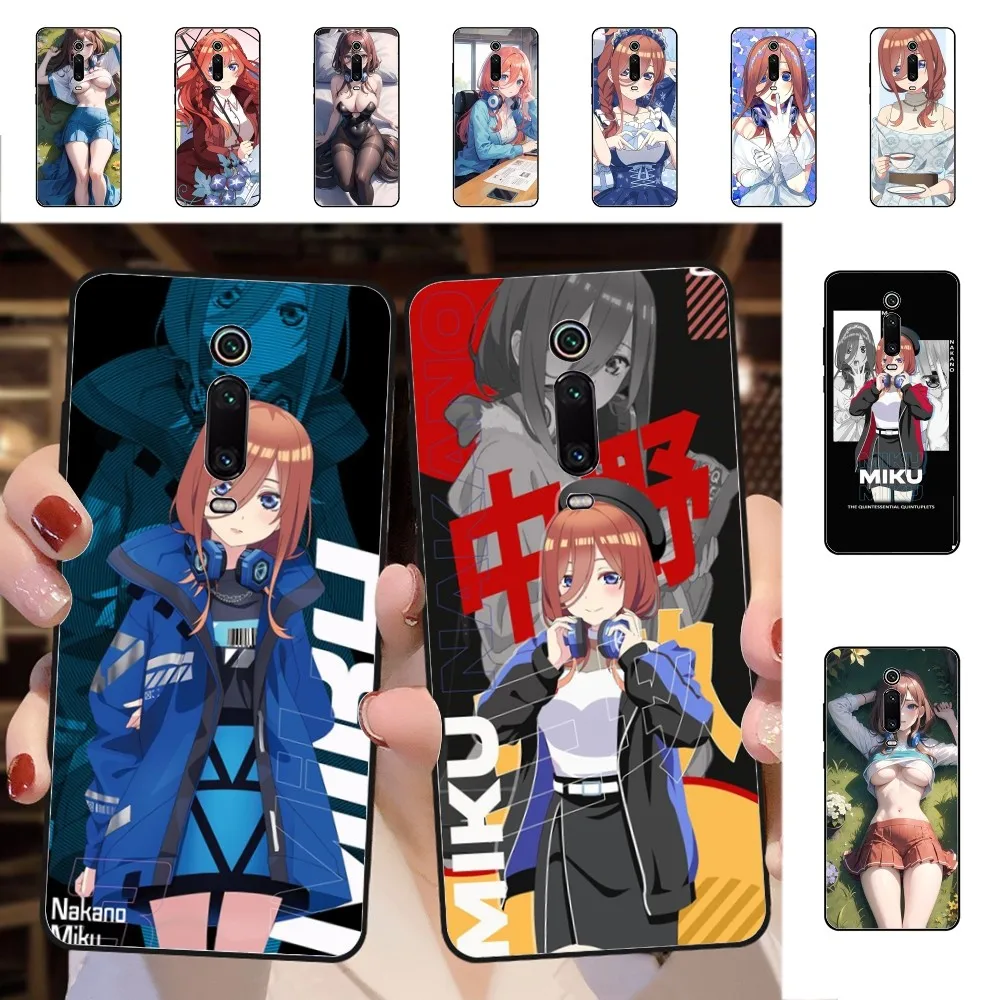 Nakano Miku чехол для телефона для Redmi 5 6 7 8 9 10 plus pro 6 7 8 9 A GO K20 K30 K40 pro plus F3 Fundas