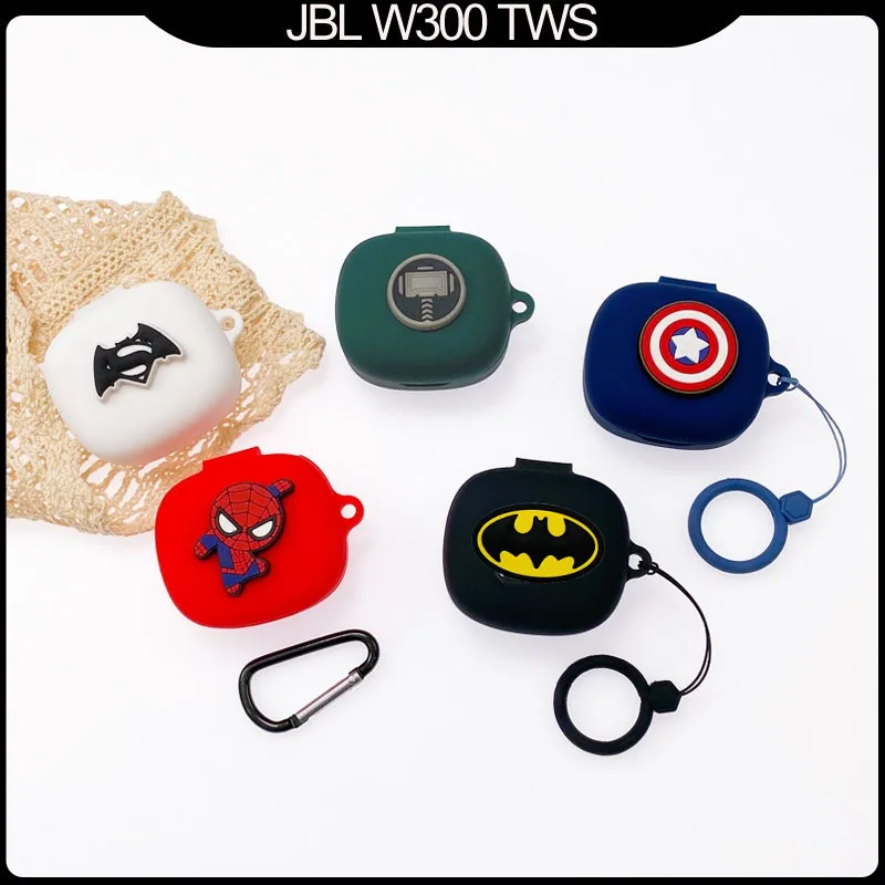 Мягкие Наушники speedfor JBL Wave 300 Tws W300 чехол с рисунком Бэтмена Marvel для JBL Wave Flex защитный чехол