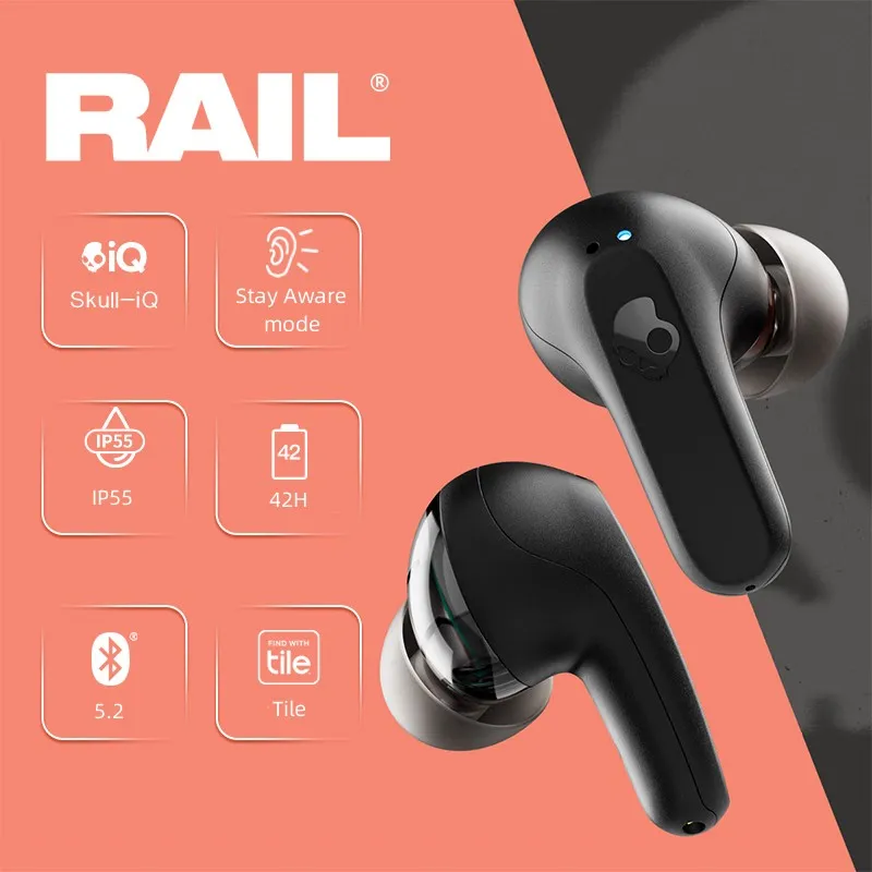 Фото Выбор беспроводных наушников Skullcandy S2RLW-Q740 IP55, водонепроницаемые пылезащитные наушники с четким голосом и умным микрофоном №2