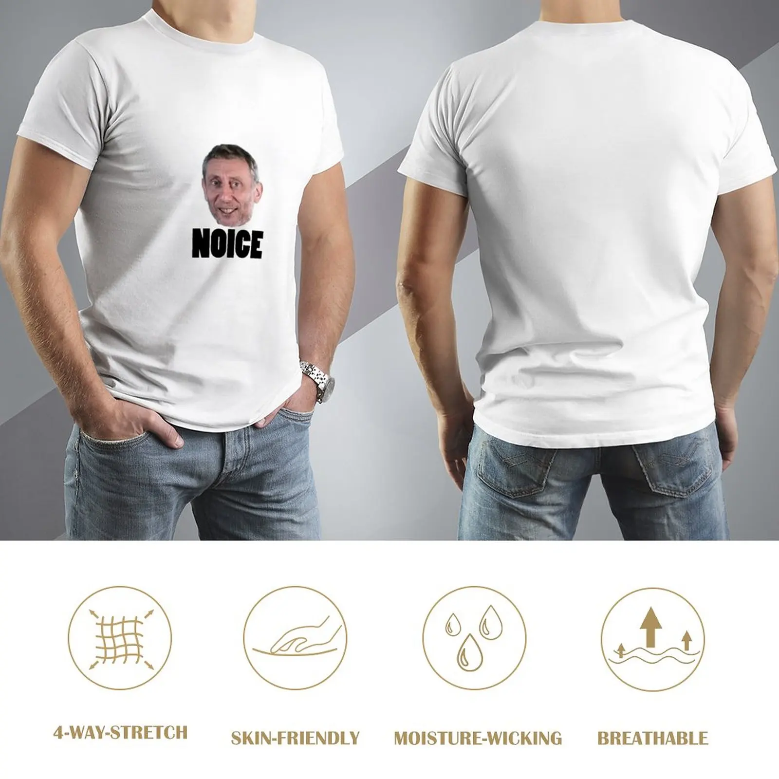 Фото Майкл росен-Noice, быстросохнущая футболка, графическая футболка, Забавные футболки для мужчин №3