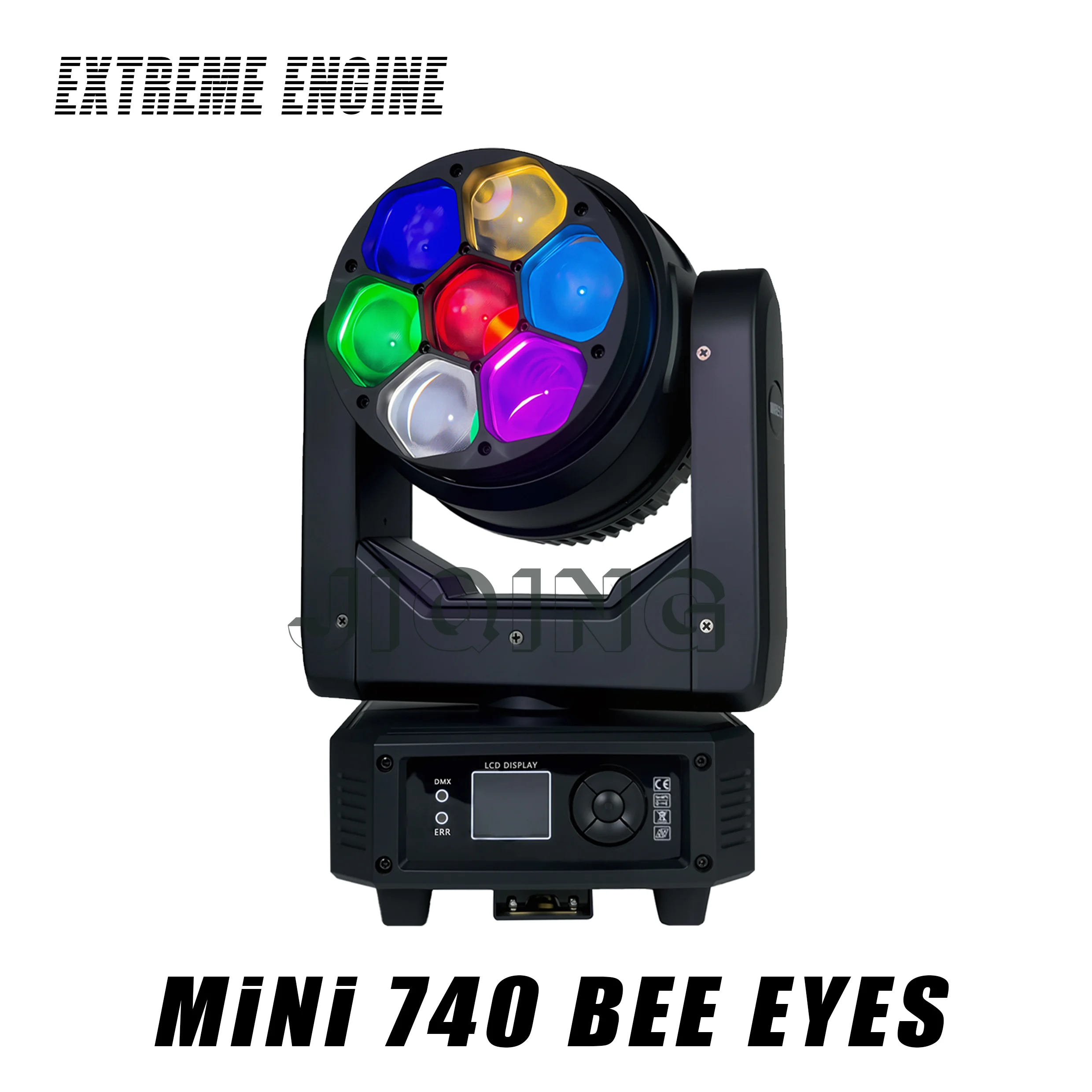 MiNi LED 7x40 Вт Bee Eye Moving Head RGBW 4в1 Светодиодный прожектор Wash/Beam/Zoom, профессиональное освещение для диджеев/бара, сценическое освещение для диско-шоу