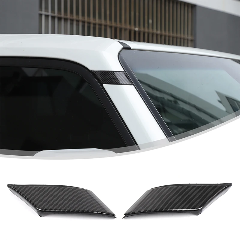 Фото Для Toyota Land Cruiser Prado 250 LC250 2024 + ABS углеродное волокно автомобильная верхняя часть декоративной крышки Аксессуары (замена) №2