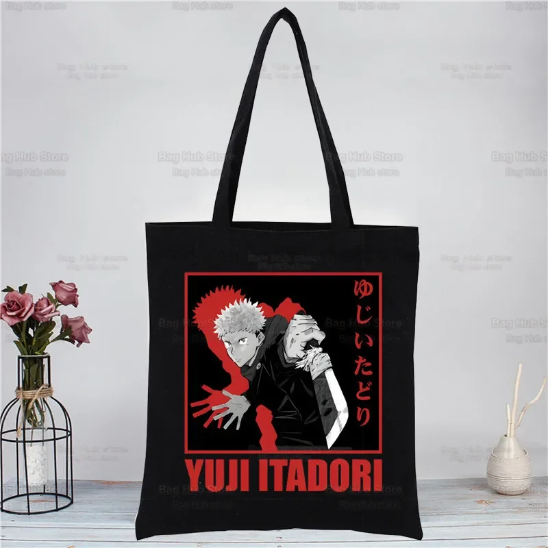 Jujutsu Kaisen Ryomen Sukuna Yuji Itadori, женские повседневные сумки для покупок, женские сумки на плечо, модный стиль 90-х годов, графика для девочек
