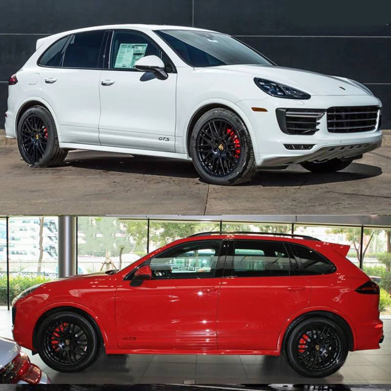 Фото Для Porsche Cayenne Cayman Panamera Macan 911 718 928 901 930 2 шт. автостайлинг GTS эмблема кузова Стик №2