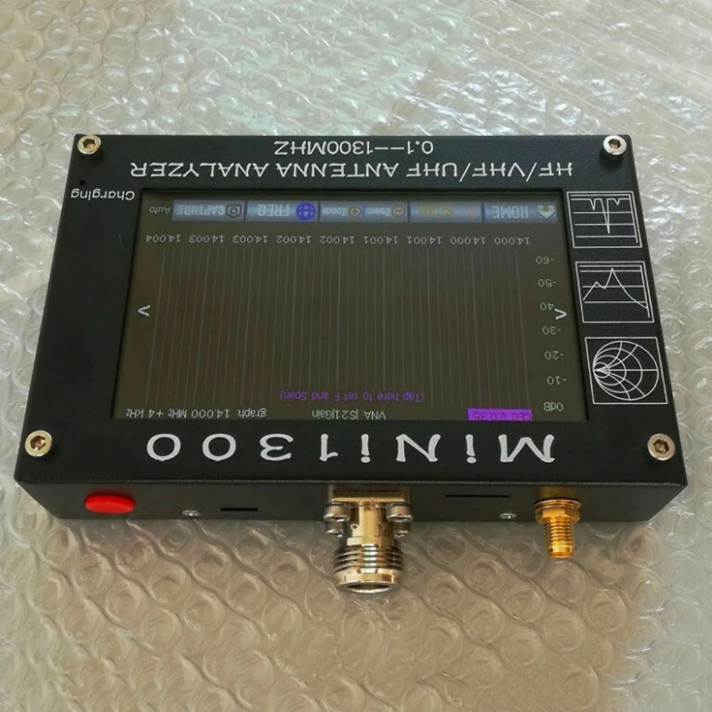 Фото Анализатор антенны Mini1300 HFVHFUHF ANT SWR тестер Измеритель 4 3 ЖК-дисплей высокочастотное покрытие одноточечное измерение №2