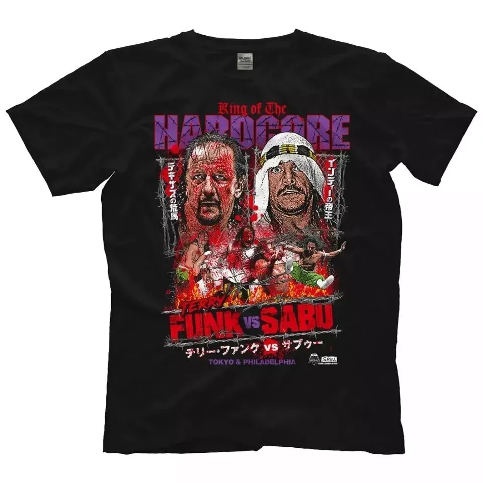Футболка унисекс Sabu Terry Funk Vs Sabu King Of The Hardcore, полный размер S 3XL