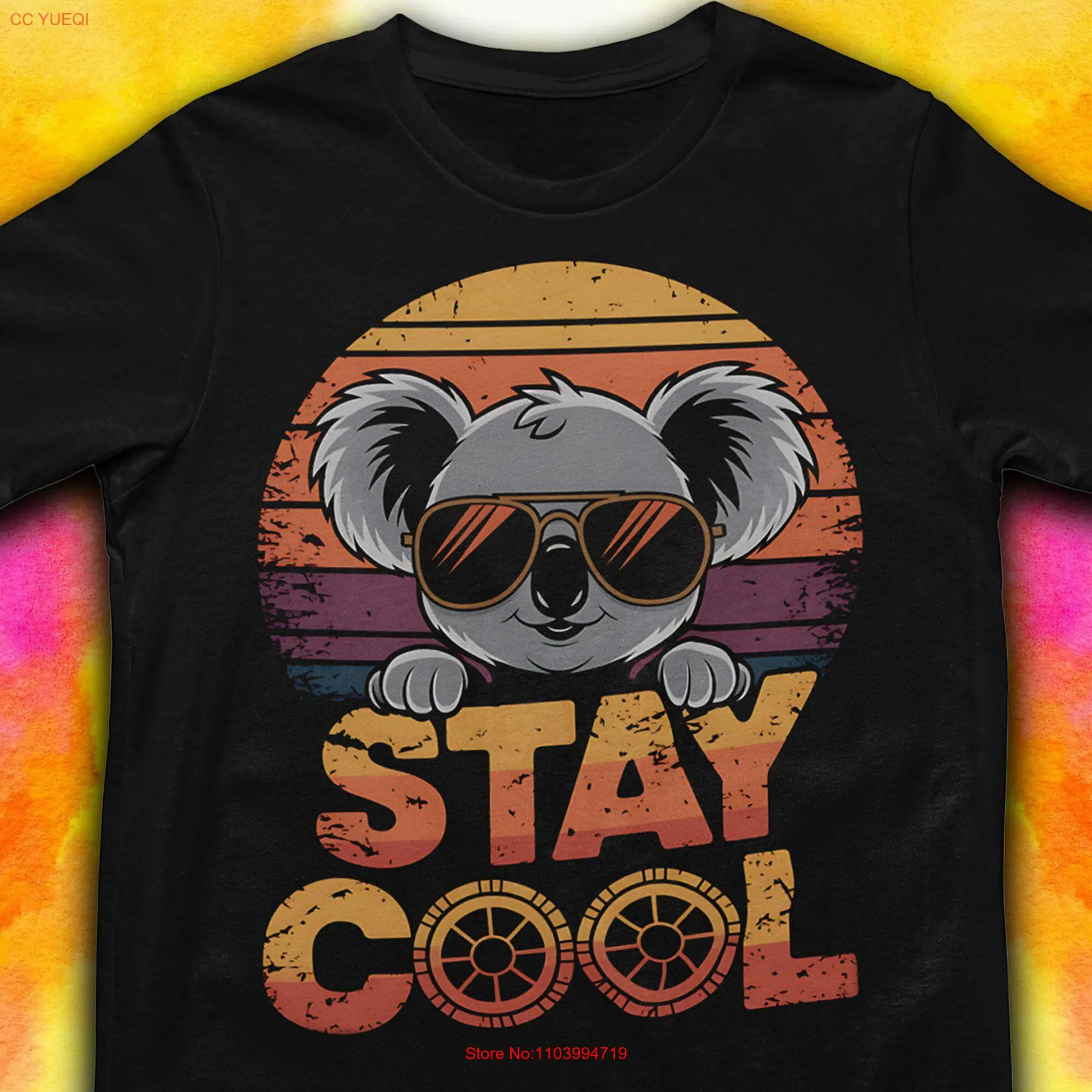 Футболка Koala Face Retro Stay Cool Best Classic с длинными или короткими рукавами