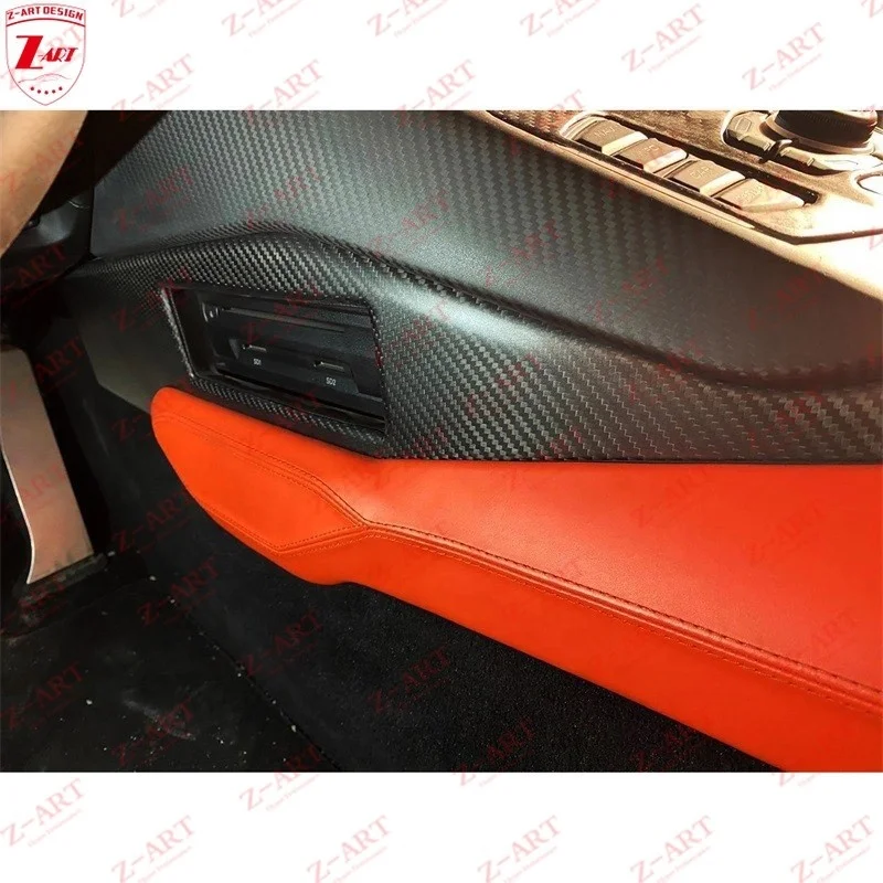 Фото Внутренние детали из углеродного волокна для Lamborghini LP700, 2011-2017, внутренние отделочные детали из сухого углеродного волокна для комплекта отделки автомобиля №2