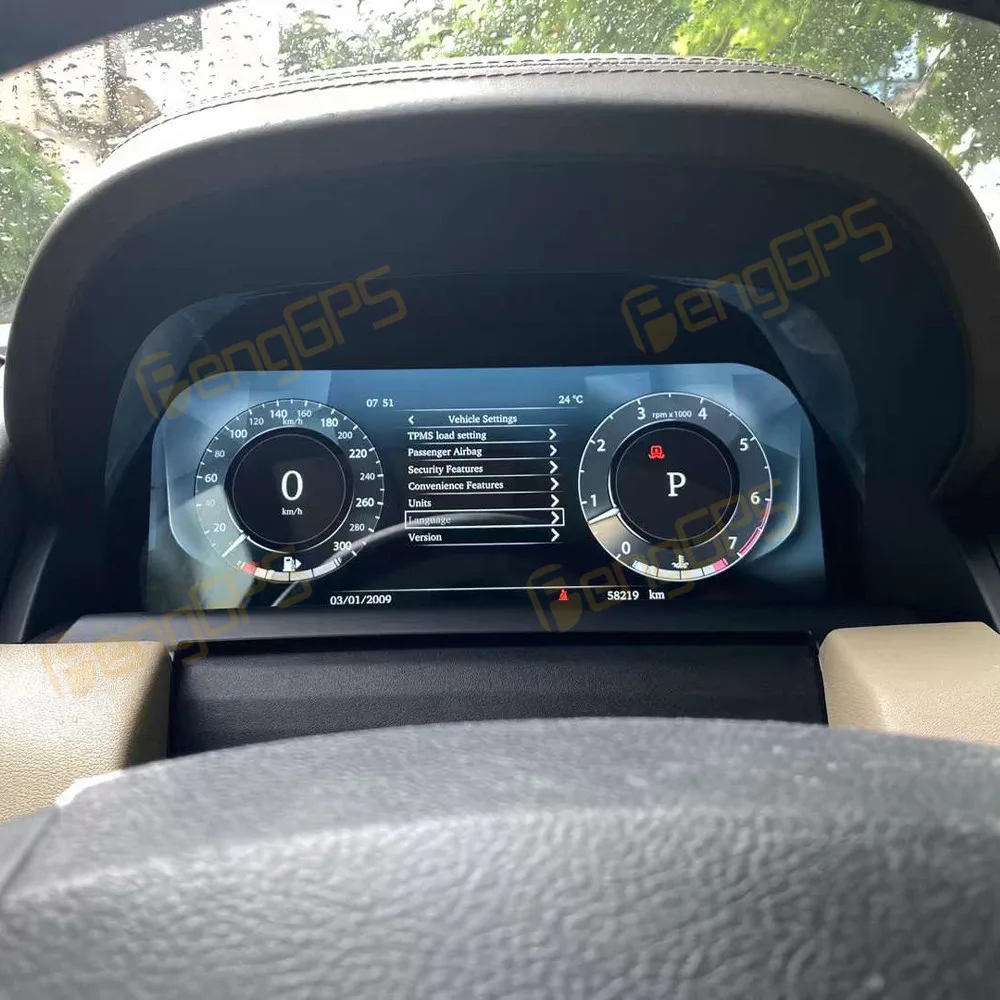 Фото Для Land Rover Discovery 4 LCD Цифровой RelayVirtual кабина скоростной приборной панели автомобильные части Автомобильный дисплей приборной панели №5
