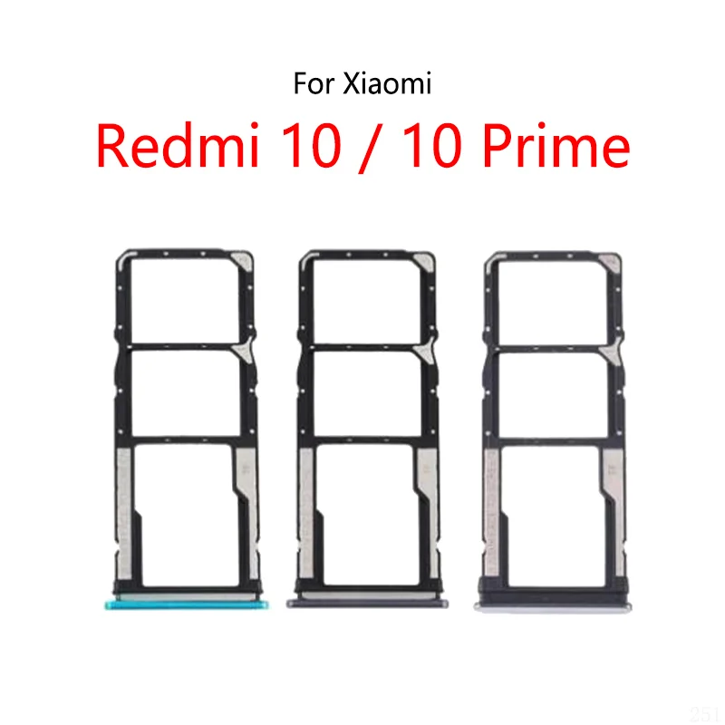 Для Xiaomi Redmi 10 FHD Prime 2022 новый слот для SIM-карты лоток держатель Sim кардридер гнездо