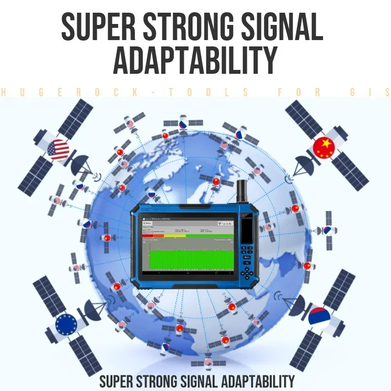 Фото Hugercok G101F 1000Nit 10,1-дюймовый GPS Glonass Galileo Beidou Высокопроизводительный Rtk Gps Gnss Геодезическое оборудование Прочный планшет №3