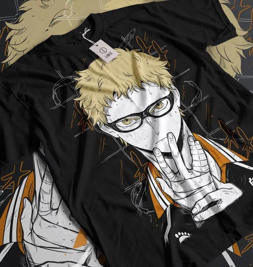 Tsuki T-shirt ga Michibiku Isekai Douchuu Anime Manga Shirt All Size