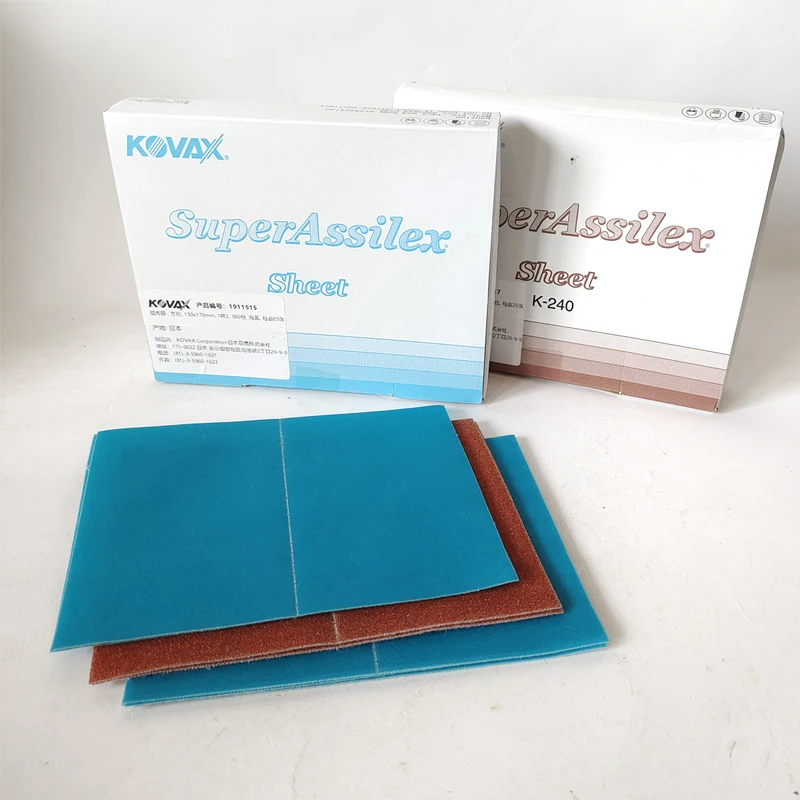 Оригинальная японская квадратная мягкая пленка Kovax, наждачная бумага для полировки автомобиля и красоты, сухая шлифовка, краска, шлифовка поверхности