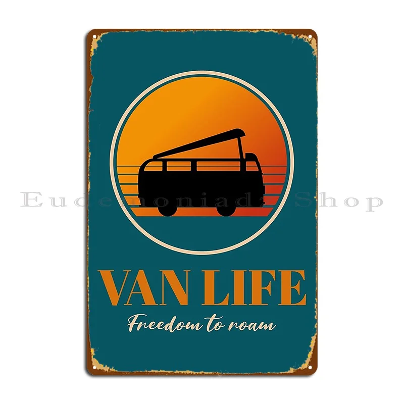 Ван Life Freedom To Roam Металлическая табличка Плакат Паб Кинотеатр Ретро Стена Пещера Дизайнер Оловянная вывеска Плакат