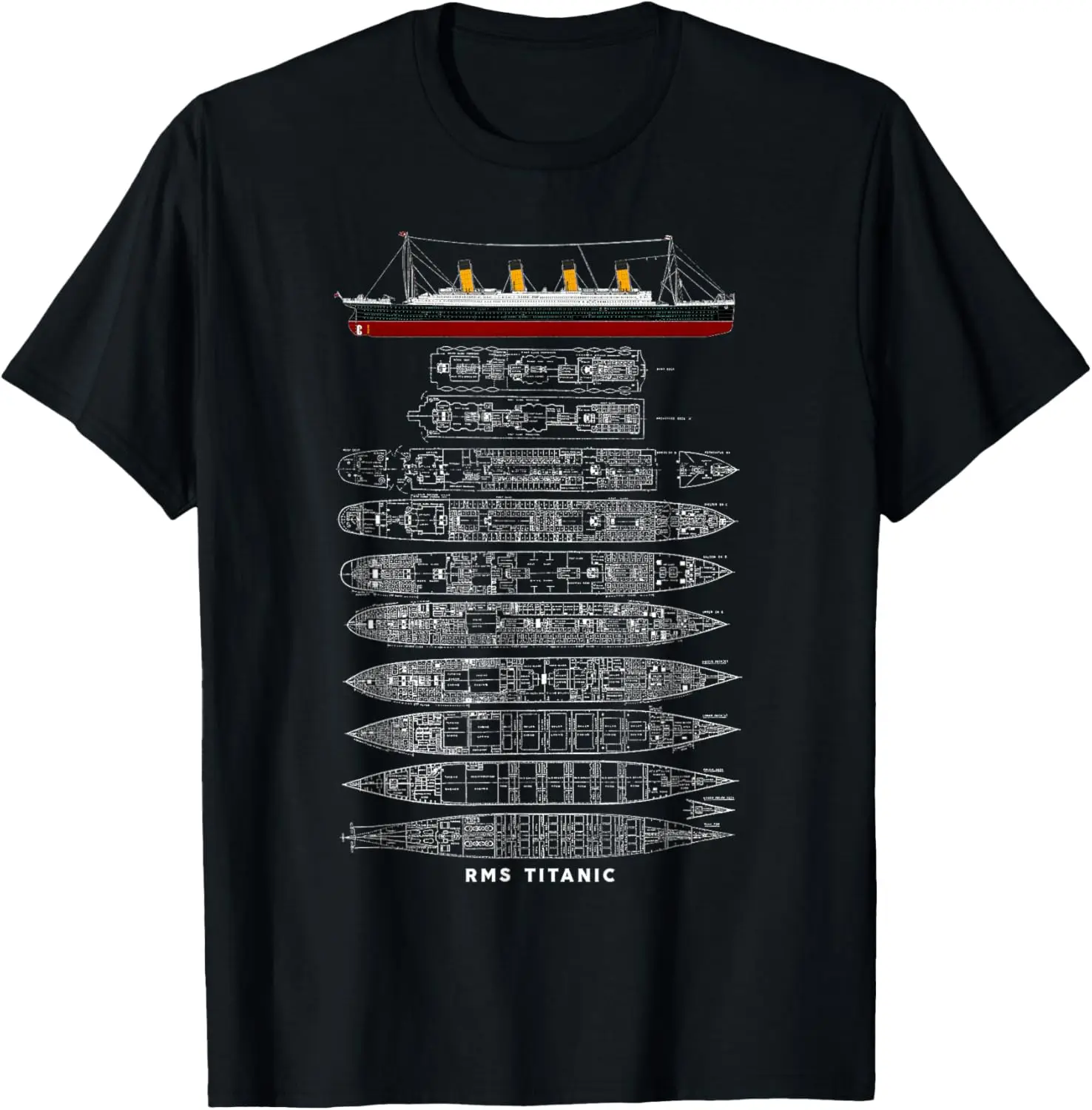Футболка с памятью Titanic Sinking Boat Ship Hit Iceberg in 1912 года