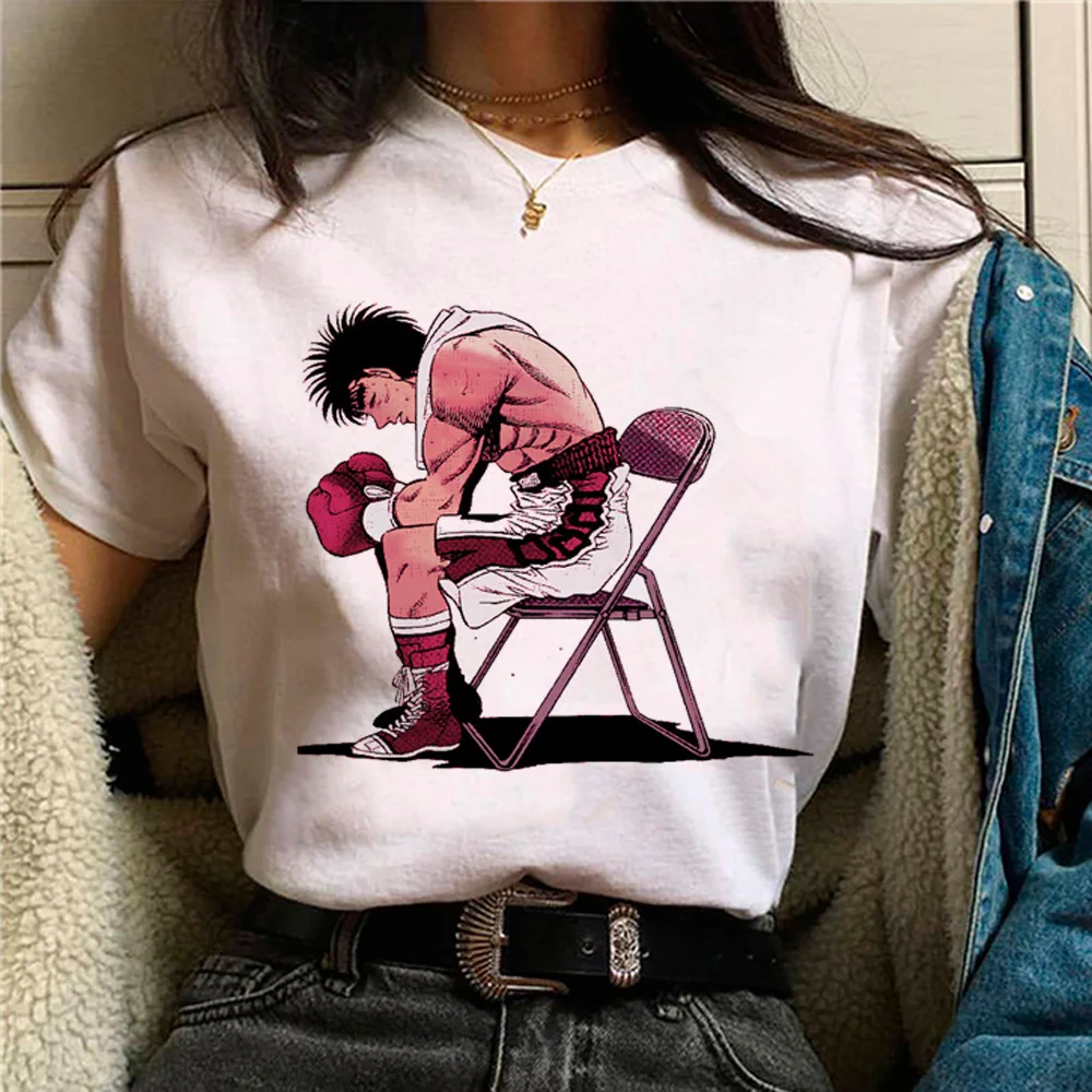 Kbg Hajime No Ippo Kaus Футболка женская Y2K японская летняя футболка женская уличная одежда