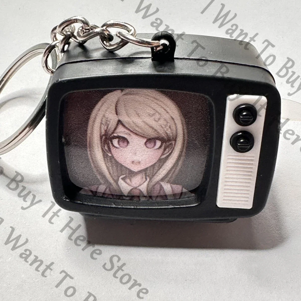 Фото Аниме Danganronpa Kaede Akamatsu косплей мультфильм подарок свет брелок аксессуар фонанат брелок виджет орнамент талисман подарок №2