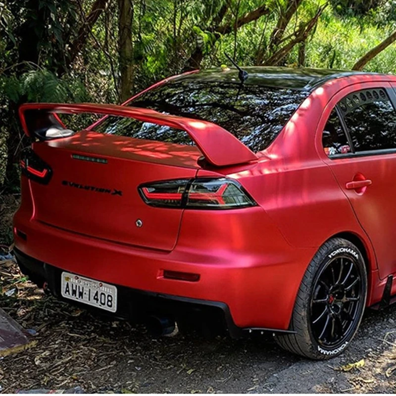 Высококачественный Неокрашенный задний спойлер из АБС-пластика для Mitsubishi Lancer Evo крышка багажника автомобильный Стайлинг