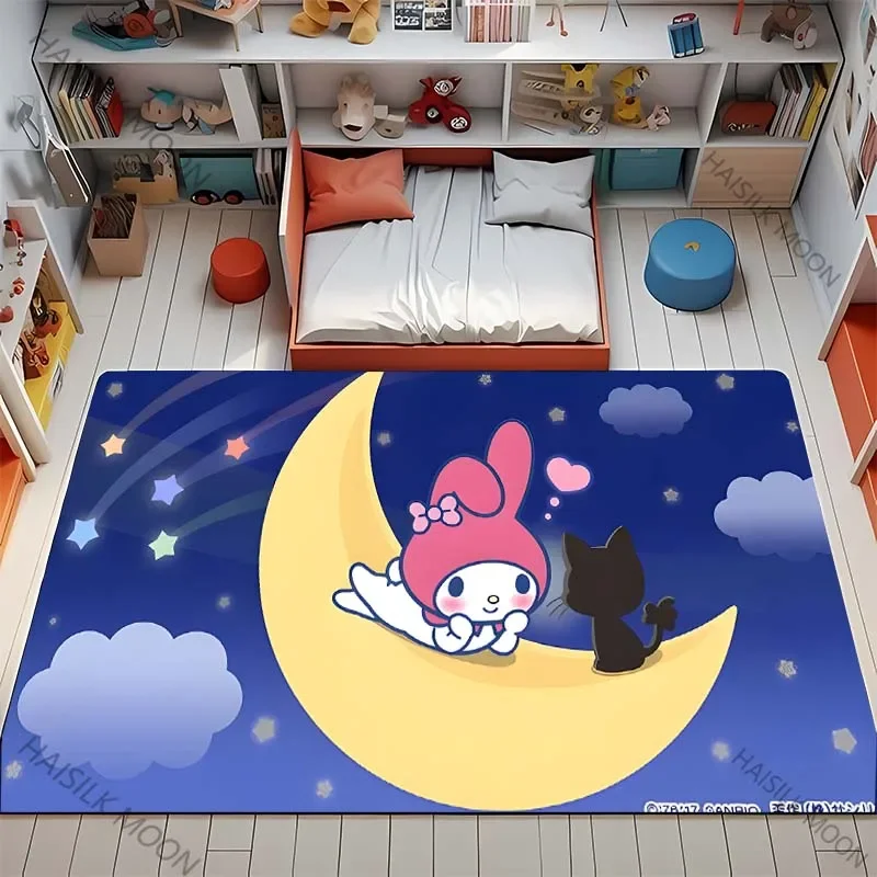 Фото Новый! Милый ковер Sanrio Melody! Противоскользящий звукоизоляционный коврик Украсьте пространство, гостиная, спальня, офисная зона, можно использовать коврик №3
