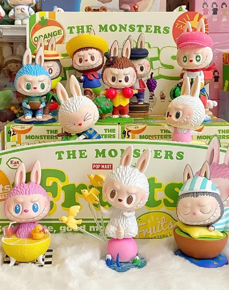 Фото POP MART LABUBU The Monsters Fruits Series слепая случайная коробка игрушки модель Mystery Box милая аниме-фигурка подарочная коробка-сюрприз для девочек №2