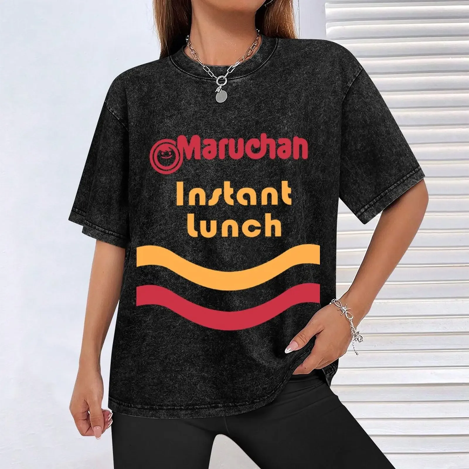 Фото Футболка Maruchan Instant Lunch, мужская футболка, хлопковые футболки для графики, забавная рубашка с рисунком, хлопковая рубашка, футболка №4
