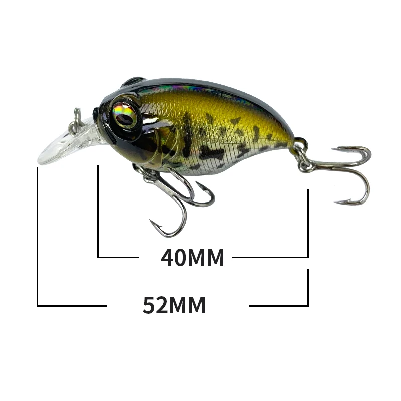 Воблеры Topwater Crankbait 40 мм 8 г Мини Crank Lure Щука Форель Искусственная приманка Chattlerbait Брязкальца Isca Pesca Рыболовные снасти (art.: 3920cf60e1e38) - 3920cf60e1e38