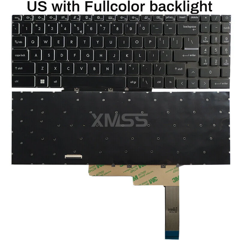 Фото Клавиатура США для MSI CreatorPro M16 Z16P MS-15G1 Z17 Z17HX MS-17N1 17N2 с подсветкой №2