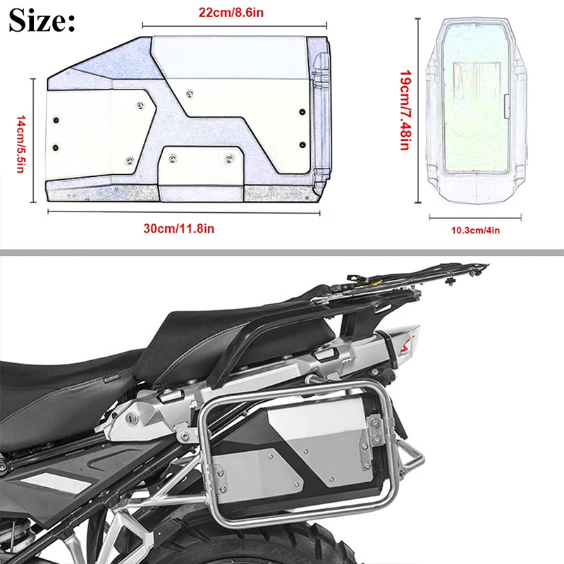 Ящик для инструментов для мотоцикла для BMW R1250GS R1200GS LCADV F750GS F850GS F800GS GS1200GS1250, прочный АБС-пластик (art.: 3920ca14c242b) - 3920ca14c242b
