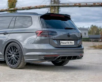 Фото Задний спойлер на крышу, хвостовые крылья для Volkswagen VW Passat B8 Estate 2015 + задний спойлер багажника, хвостовое плавник для PASSAT R-LINE B8 №2