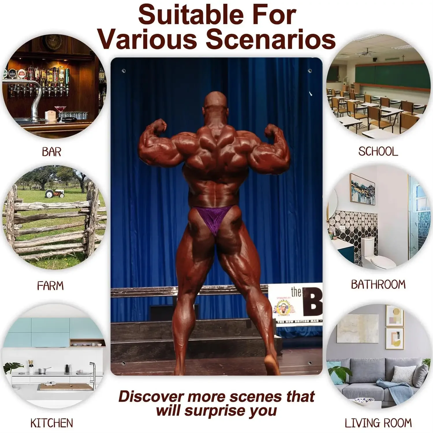 Фото Оловянные металлические таблички и вывески ronnie Coleman, настенный декор, плакат капитана, винтажный декор, бар, паб, клуб, украшение стены №4