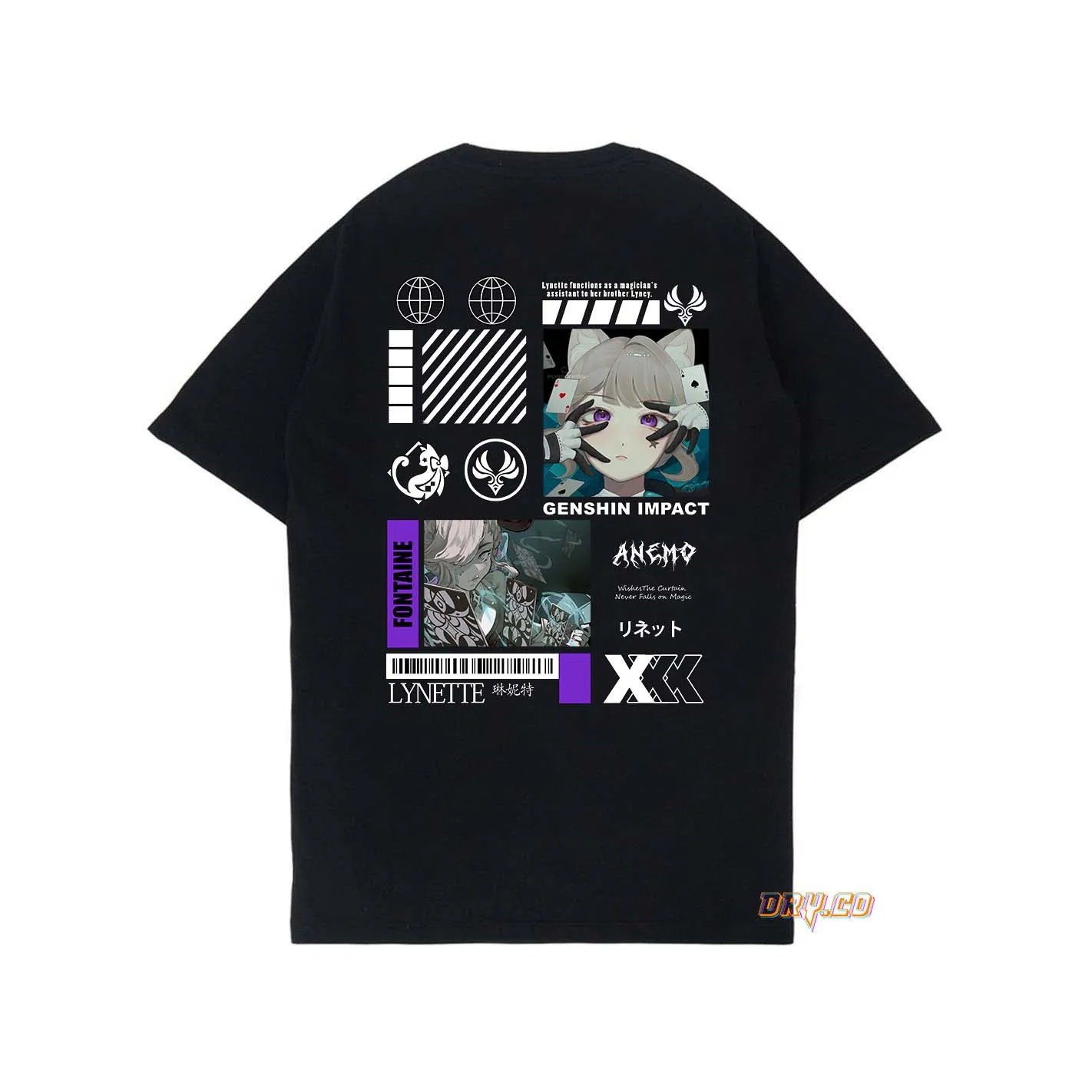 LYNETTE TEEKAOS GAME GENSHIN IMPACT (Фонтейн) унисекс PRIA WANITADRYCO