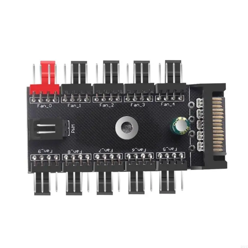 Фото 4PIN ШИМ PWM Охлаждающие вентиляторы расщепления увеличивают циркуляцию воздуха для лучшей панели управления вентилятором для ПК №3