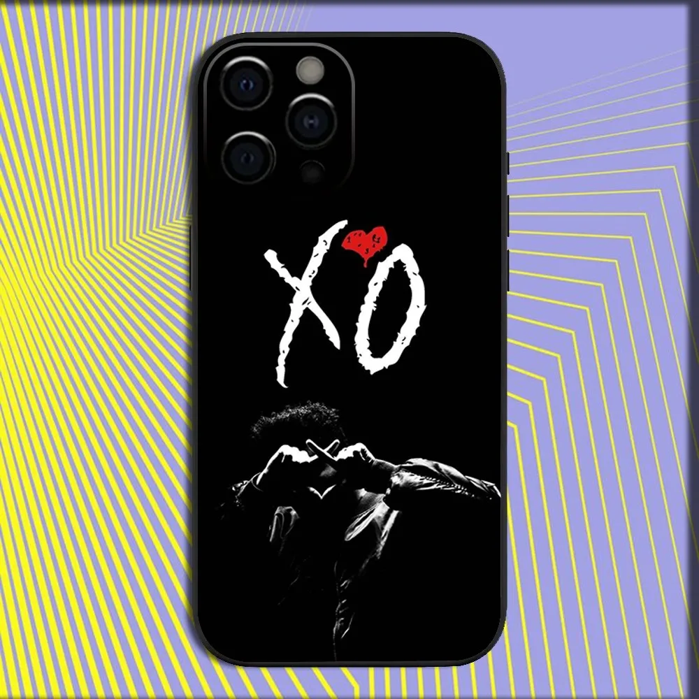 Фото The W-Weeknd XO Phone Case For iPhone 16,15,14,13,12,11,Pro,X,XS,Max,XR,Plus,Mini Soft Black Cover №4