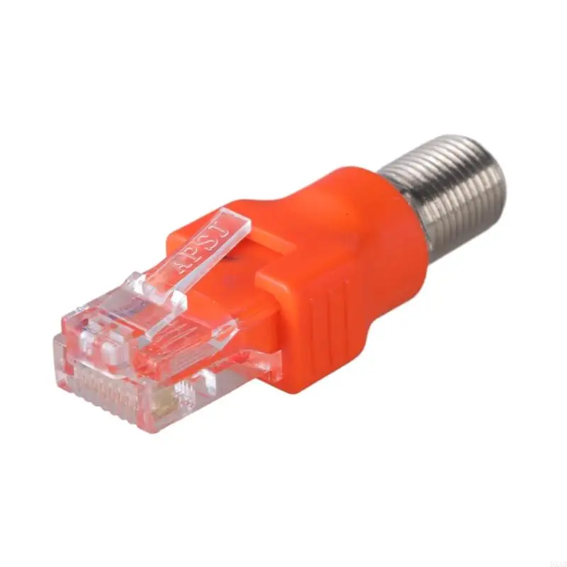 Фото DXAB RF TO RJ45 Адаптер Coax RF Женский до RJ45 Мужской кристаллический сетевой адаптер №2