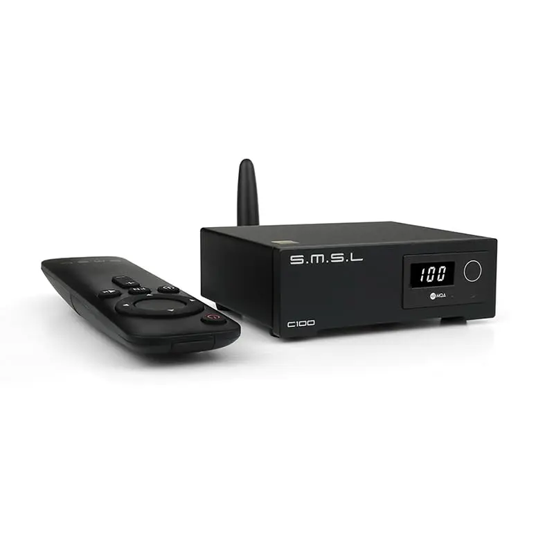SMSL C100 USB MQA ЦАП AK4493S XMOS XU316 DSD512 32 бит 768 кГц CK-03 часы оптический коаксиальный Bluetooth декодер с дистанционным управлением