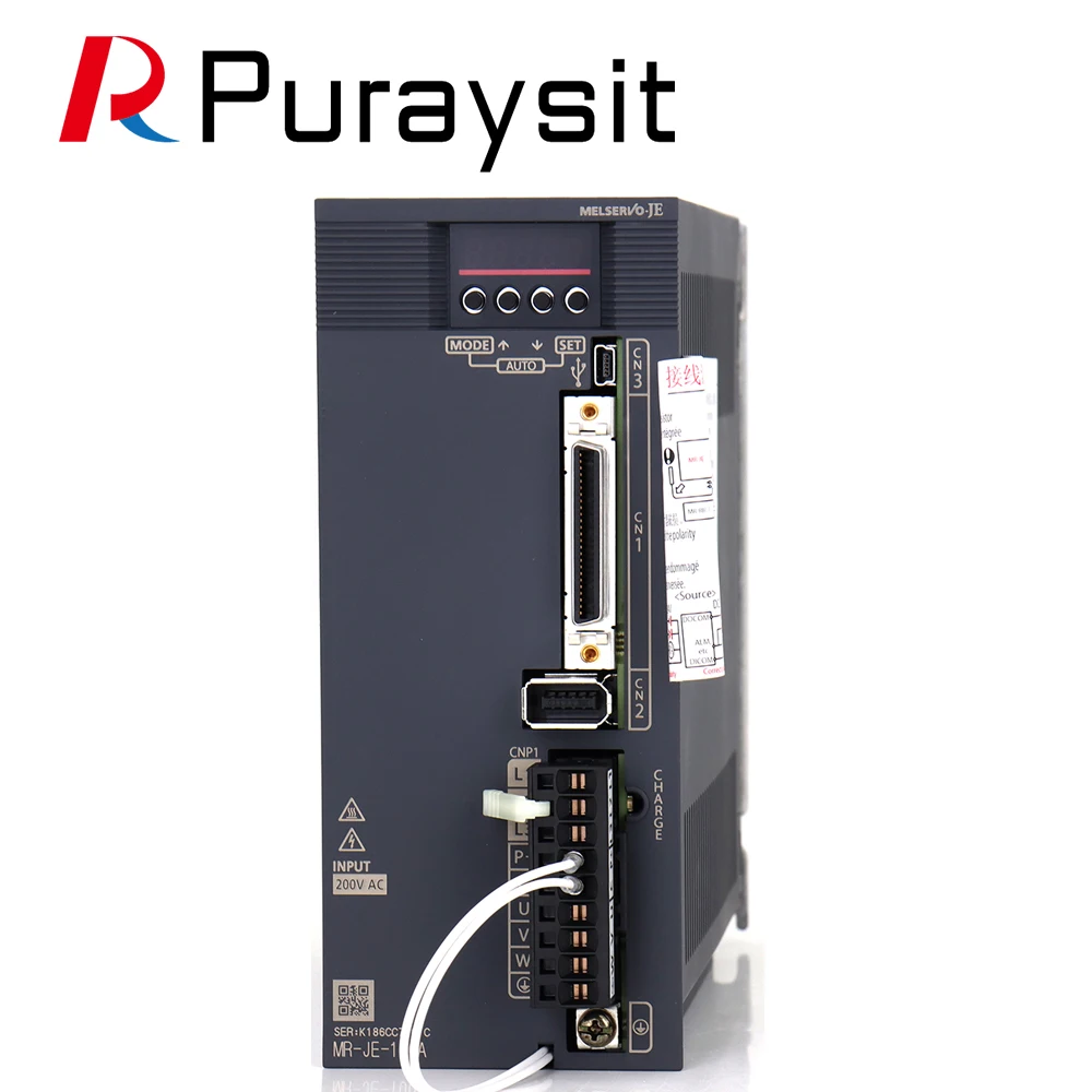 Фото Puraysit, оригинальные комплекты серводвигателей, серия JE, 1 кВт, MR-JE-100A HG-SN102J-S100, 4,77 нм, 2000 об/мин, диаметр 24 мм, с кабелем 3 м №5