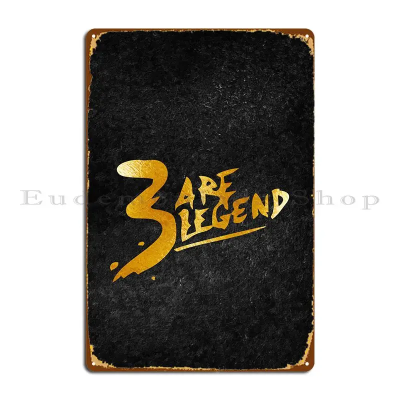 Металлический плакат в стиле ретро «3 Are Legend», Настенный декор, настенный плакат