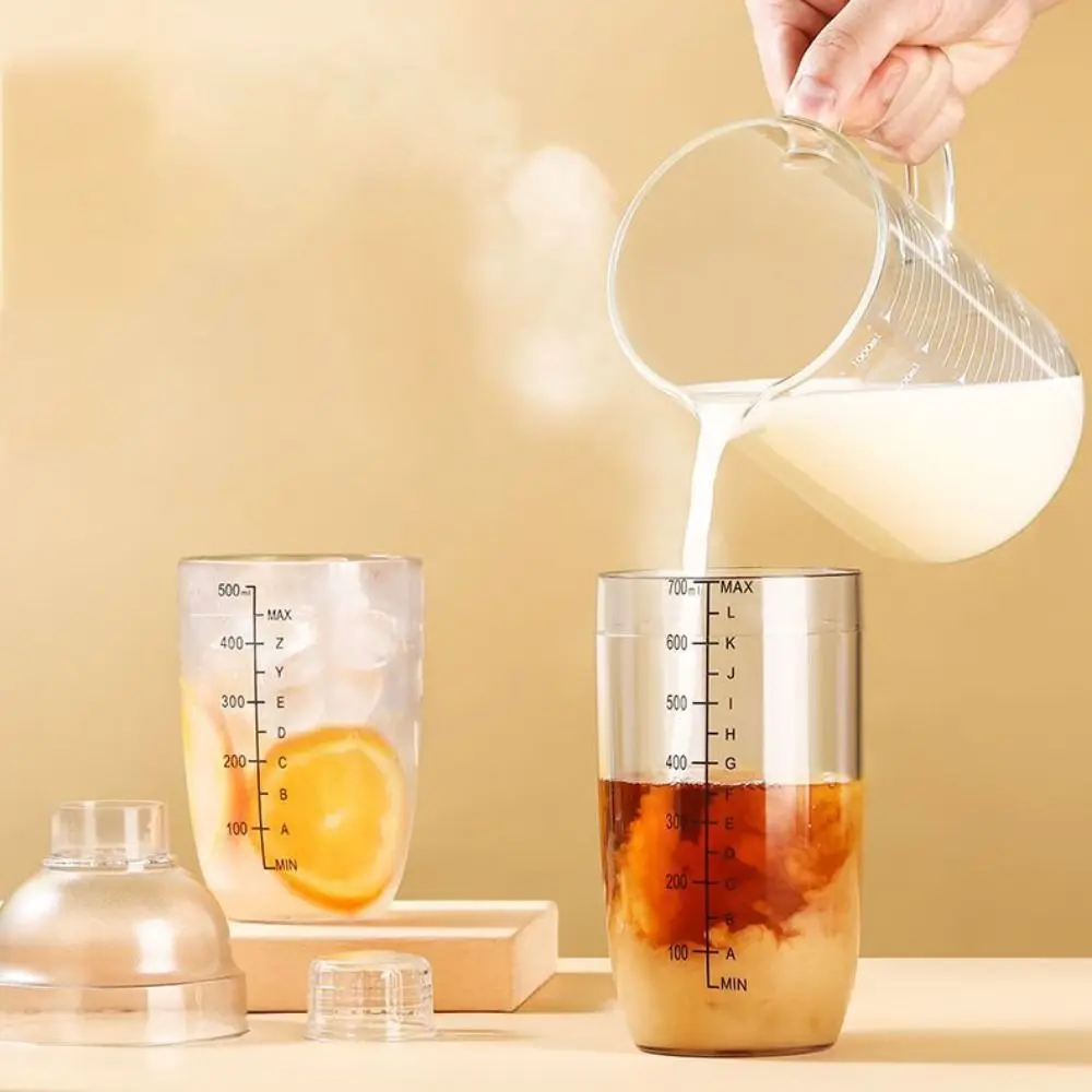 Фото 500/700/1000 мл чашка для миксера для коктейлей, не содержащая BPA, сломанное мороженое, напиток, ручной миксер, герметичный портативный набор чашек для коктейлей №4