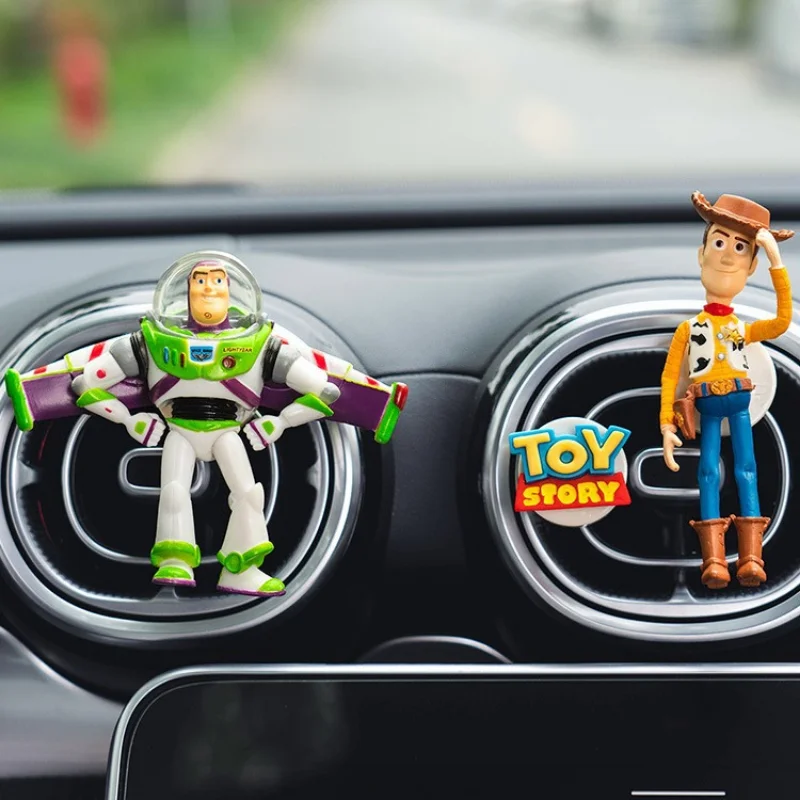 Фото Disney Toy Story Вуди Базз Лайтер мультяшная кукла автомобильный освежитель воздуха ароматерапия милый автомобильный вентиляционное отверстие ароматерапия декор автомобиля игрушка №4