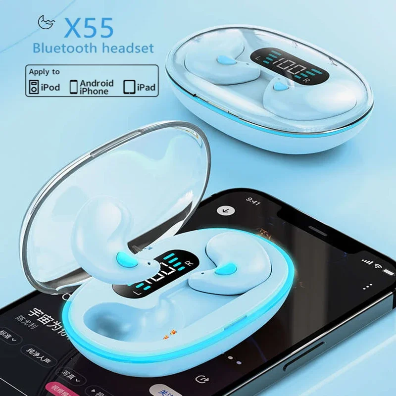 Новые невидимые беспроводные наушники для сна IPX5 водонепроницаемые наушники мини спортивные игровые Bluetooth стерео Hi-Fi музыкальные наушники-вкладыши